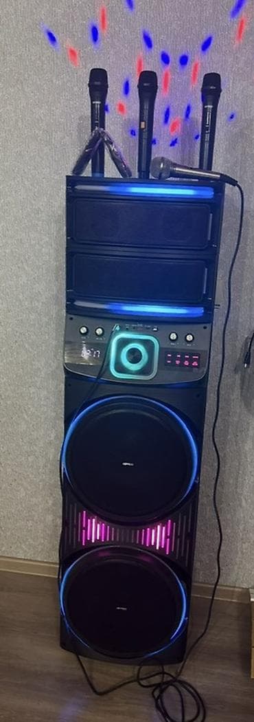 karaoke ses sistemi: (Yenidir Usdunde 4Mikrafonu 1naqilli 3naqilsiz 2pult) Karaoke/Party — 1