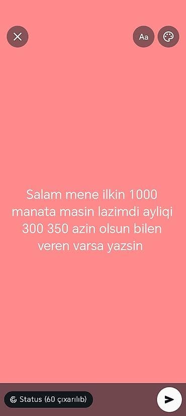 İcarəyə avtomobil axtarılır Tələb: - İlkin ödəniş: 1000 AZN - Aylıq lalafo.az -da İcarəyə avtomobil axtarılır Tələb: - İlkin ödəniş: 1000 AZN - Aylıq