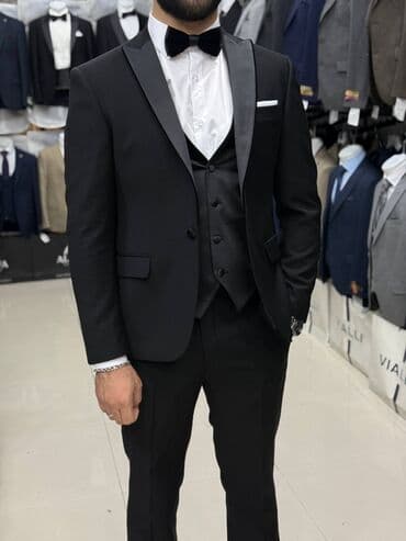 Другая мужская одежда: Kişi Kostyum Dəstləri - Klassik və modern kəsim: dar siluet, çiynə — 7