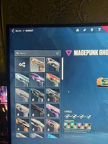 VALORANT hesabı – geniş skin kolleksiyası Məzmun: - Ghost üçün
