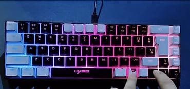 keycap: RGB işıqlı mexaniki klaviatura – kompakt 60%/65% ölçü (ox düymələri və — 2