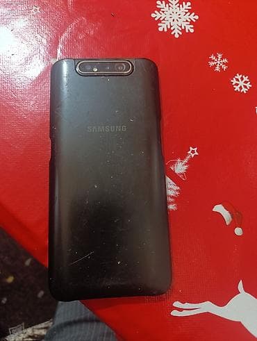samsung telvizor: Samsung Galaxy A80, 128 GB, rəng - Qara, Barmaq izi — 3