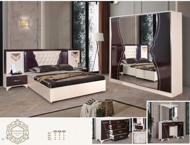 divar skaflari: İkinəfərlik çarpayı, Termo, Dolab, 2 tumba, Türkiyə, Yeni — 1