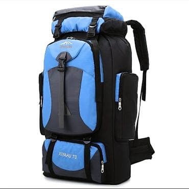 su baseyni: Səyahət və dağçılıq üçün iri həcmli turist bel çantası - Həcm: 55L və — 3