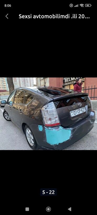 bmw x7 2009: Toyota Prius (2-ci nəsil) hibrid hetçbek - Gümüş-boz rəng (dark — 17