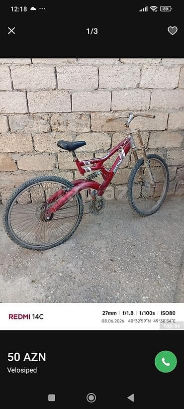 velosıpet: Velosiped – ikside Satılır qiyməti ikisinin di - Tip: Dağ/şəhər — 3