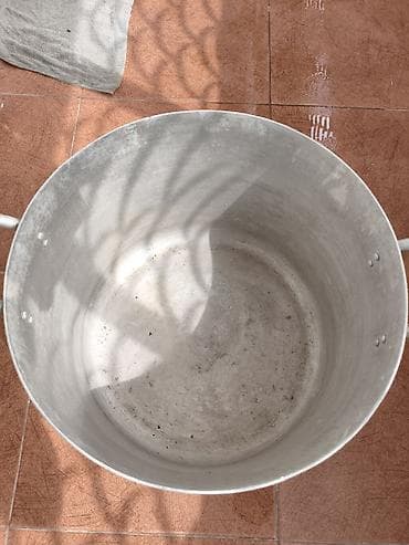 aş qazani: Qazan, rəng - Gümüşü, Alüminium, 5-dən çox l, SSRİ — 3