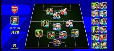 İdman və hobbi: EFootball (Konami) üçün hazırlanmış güclü Arsenal temalı komanda — 1