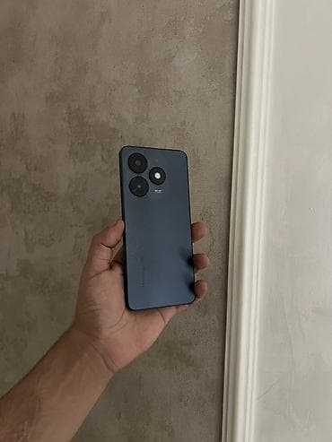 telfon satisi: Tecno Spark 20C, 128 GB, rəng - Qara, Barmaq izi, Face ID — 10