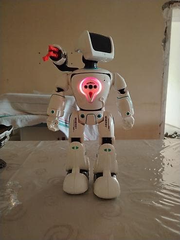 oyuncaq robot: Çatdırılma 5 azn 130azb ALINIB 90azn SATILIR – Rəng: ağ-qara, mavi — 3