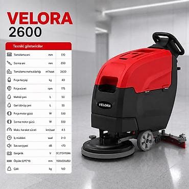 İTALYAN DİZAYNLI VELORA 2600 Peşəkar döşəmə yuma və qurutma maşını 🏢 — 1
