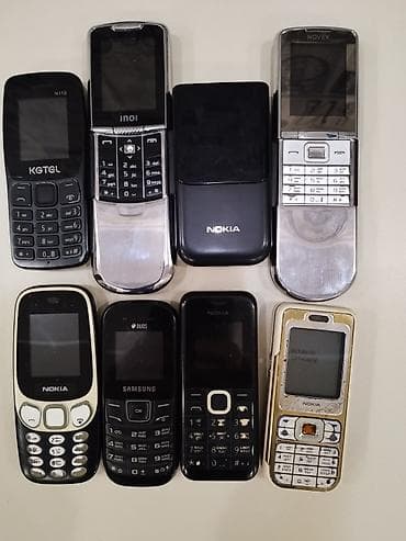 Аудиотехника: Kolleksiya tipli düyməli mobil telefonlar dəsti. Model və markalar: - — 1