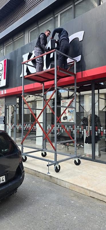 Ev və bağ: Metal mobil qüllə (skafold) – yığıla-bölünə bilən iş platforması - — 9