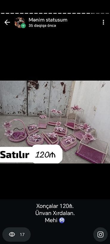 Xonça dəsti – toy və nişan mərasimləri üçün bəzəkli vitrindən ibarət