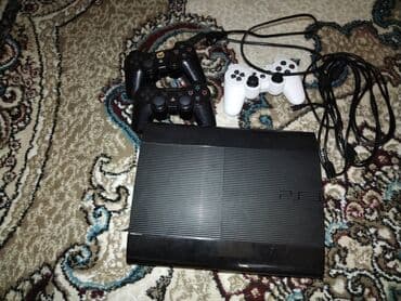 цена плейстейшен 3: PlayStation 3 (PS3) super slim oyun konsolu iki ədəd qara və bir ədəd — 1