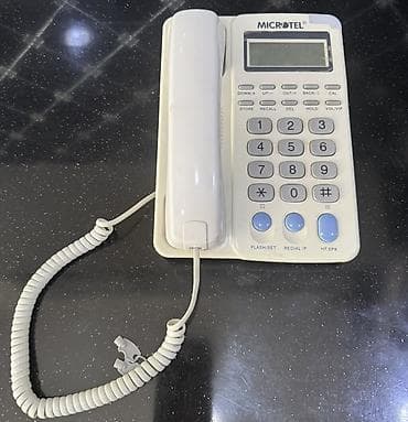 CD, DVD disklər: Masaüstü simli telefonlar – 2 ədəd 1) Microtel masa telefonu - — 1