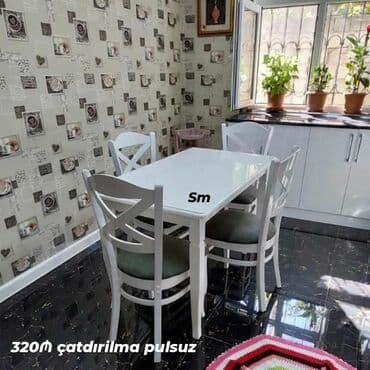 boyama seti: Mətbəx üçün, Yeni, Açılmayan, Dördbucaq masa, 4 stul — 2
