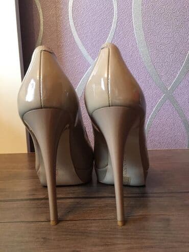 derihan ayakkabı: Tuflilər, Ölçü: 37, rəng - Bej, İşlənmiş — 3