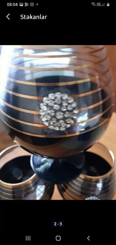 ekran sekilleri qara: Qədəhlər, rəng - Qara — 1