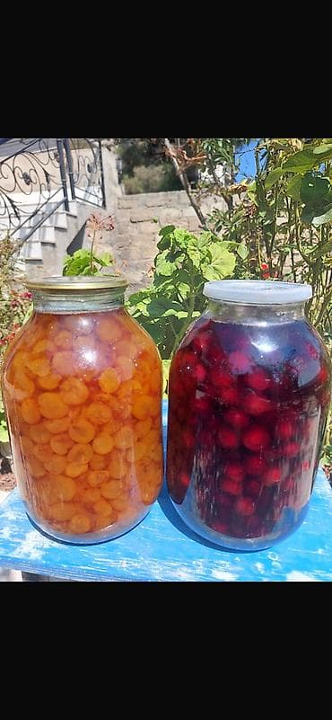 Mürəbbələr: Ağ gilas mürebbesi 3kq (qırmızı gilas) Ev usulu ile super iri dadli — 2
