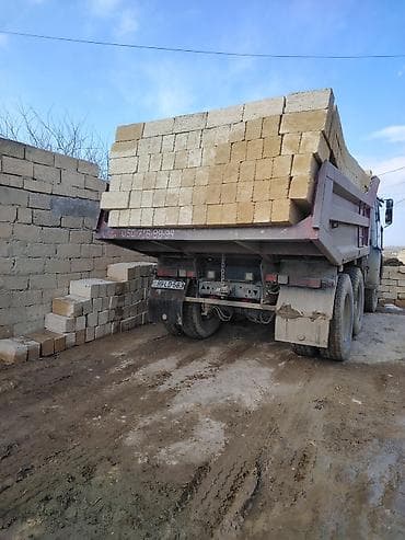 gips blok: Təbii ağ daş (şəbəkə/qala taşı) – tikinti üçün - Material: Yerli — 5