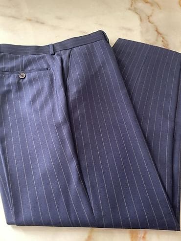 Şalvarlar: Barba Napoli firmasına aid: Kişi kostyum jaketi – tünd göy rəngdə — 10