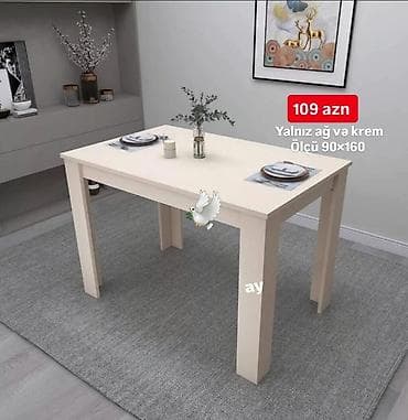 çan: Qonaq masası, Yeni, Açılmayan, Dördbucaq masa — 1