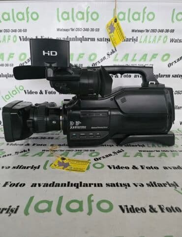 Profesional video kamera - HD çəkiliş - 12x optik, 160x rəqəmsal zoom