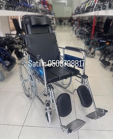 Инвалидные коляски: Tualet funksiyalı əlil arabası - Çərçivə: xromlanmış möhkəm metal — 3