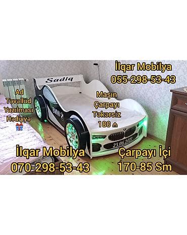 Yeni, Sifariş ilə, Maşın-çarpayı, Matrassız, Siyirməsiz lalafo.az -da Yeni, Sifariş ilə, Maşın-çarpayı, Matrassız, Siyirməsiz