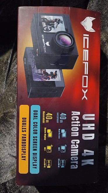 sualtı kamerası: ICEFOX UHD 4K Action Camera - Çəkiliş: Ultra HD 4K video - Ekran: İki — 2