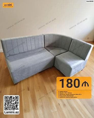kreditle kunc divanlar: Künc divan, Mətbəx üçün, Parça, Bazasız, Açılan — 1