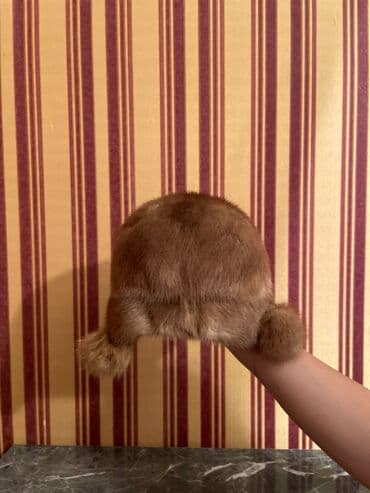 женские шерстяные шарфы: Təmiz norka papaq — 2