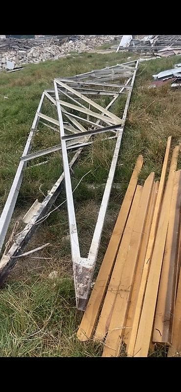 Металлические фермы: Metal ferma və konstruksiya hissələri Uzunlugu 13 metir stenka — 2