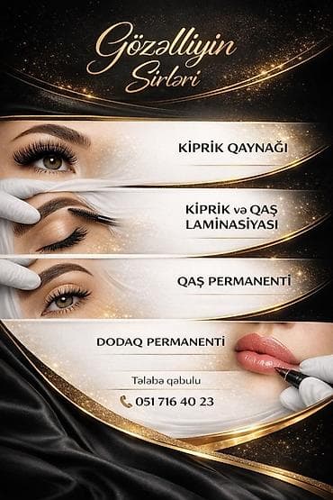 Gözəlliyin Sirləri – professional gözəllik xidməti Təkliflər: -