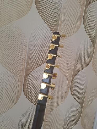 start velosiped 29: Elektro saz – qara ağac korpuslu, uzun saplı, quraşdırılmış preamp və — 5