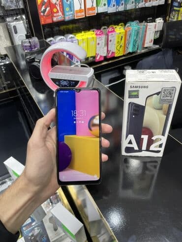 samsung galaxy note 2: Samsung Galaxy A12, 32 ГБ, цвет - Черный, Отпечаток пальца — 3