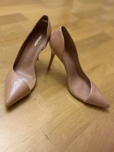 kicik dabanlı ayaqqabı: Tuflilər, Ölçü: 38, rəng - Bej, Yeni — 2