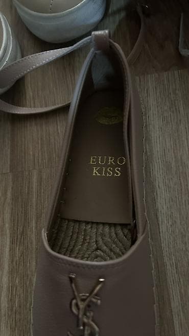rezin botinkalar: Qadın espadril ayaqqabısı – EURO KISS - Rəng: açıq qəhvəyi/bej ton - — 2