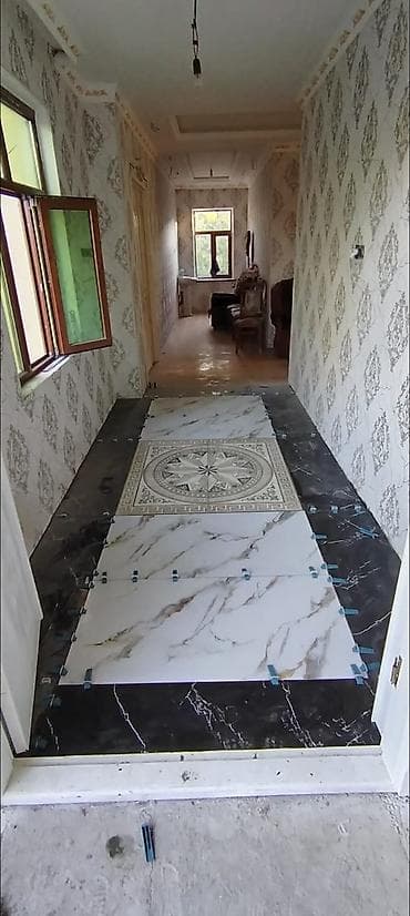 ag qapi: Mərmər və qranitlə pilləkən, döşəmə və divar üzləmə xidməti - — 6