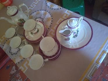 karton qutu aliram: Çay dəsti, rəng - Ağ, Farfor — 2