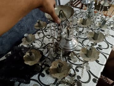 lustur ucuz: Çılçıraq, 7 lampa, Metal — 2