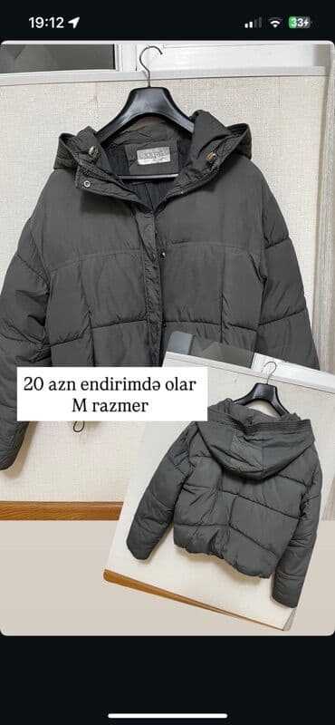 Məhsul: Qadın qış üst geyimləri (3 model) 1) Qısa şişmə qara kürkə -