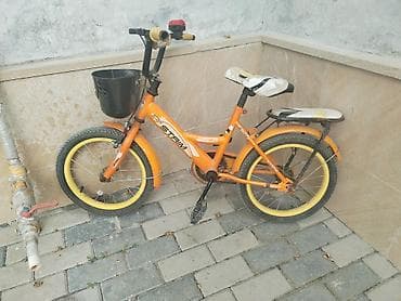 Uşaq velosipedi – STRIM VELO, narıncı rəng. Xüsusiyyətlər: - Təkər