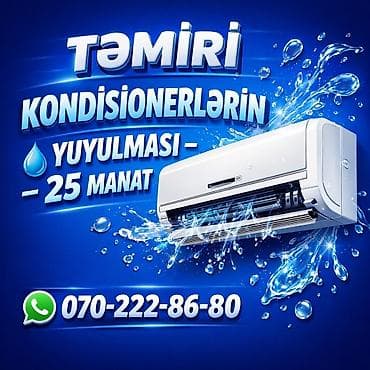 konsanerler: Təmir, Split kondisionerlər, Təmizləmə — 4