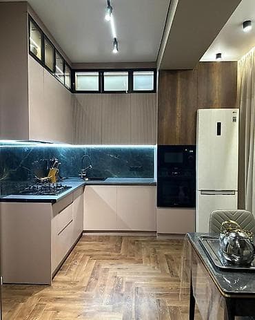 Sifarişlə mətbəx dəsti, Özü çəkən petlələr, MDF, Kredit yoxdur, Pulsuz çatdırılma, Rayonlara çatdırılma