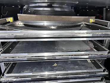 Alüminiumdan hazırlanmış çoxsəviyyəli sürgülü rəf sistemi - Material — 5