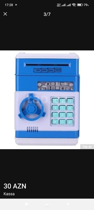kaşa: Kassa kodla yenidir,4 reqemli istenilən kod teyin edırsiz.batareya ile — 8