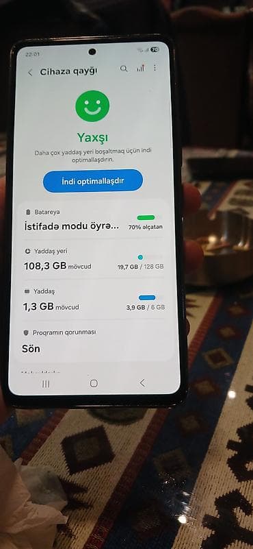 en ucuz telfonlar: Samsung Galaxy A52, 128 GB, rəng - Qara, Sensor, Barmaq izi, İki sim kartlı — 7
