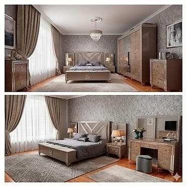 masa və oturacaqlar: 2 təknəfərlik çarpayı, Dolab, Komod, Termo, İşlənmiş — 1